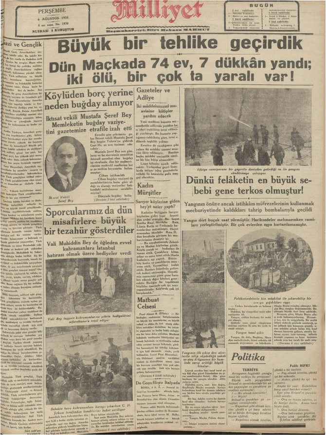 Milliyet - 6.8.1931