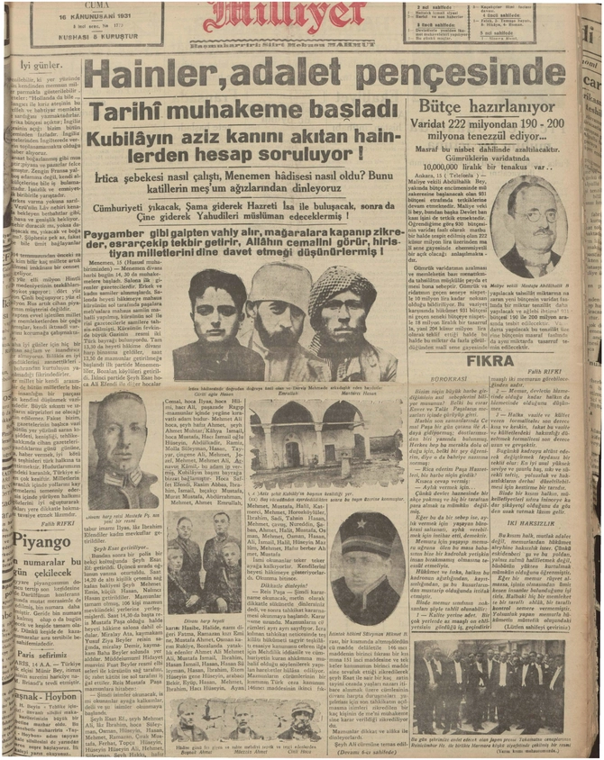 Milliyet - 16.1.1931