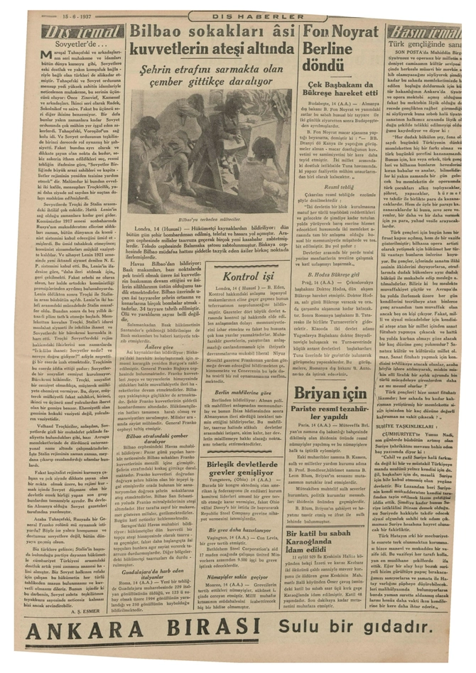 Ulus Gazetesi - 15.6.1937