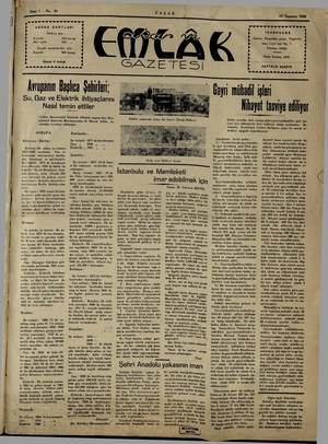 Akar ve emlâk gazetesi.