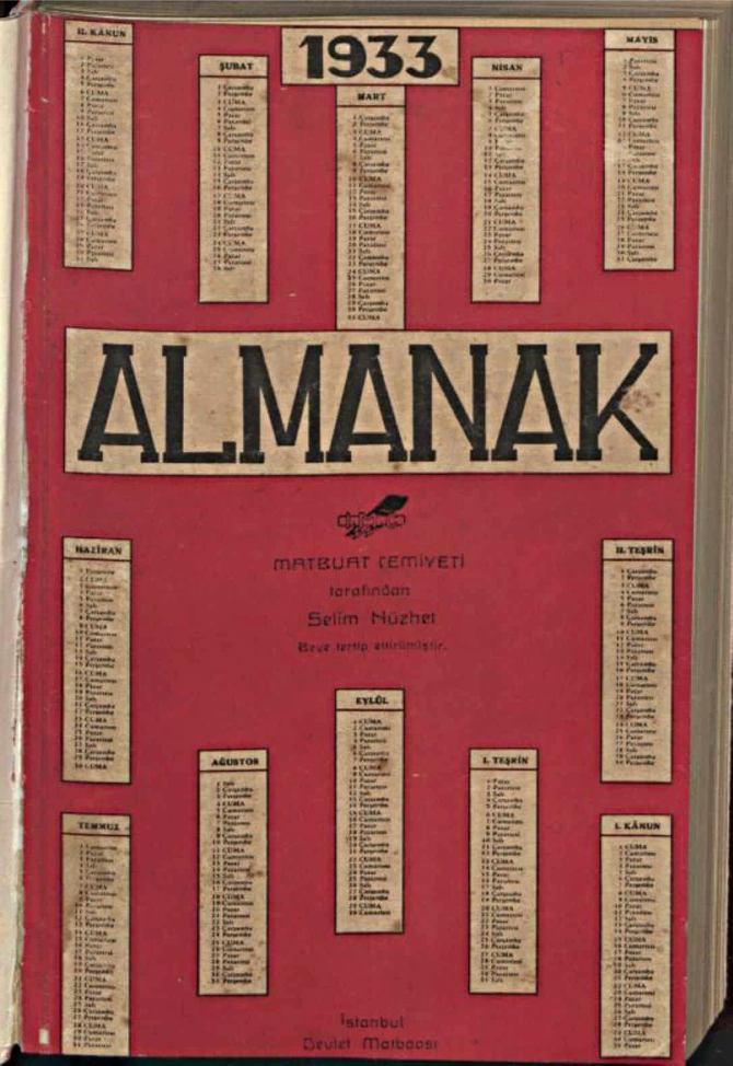 Bin dokuz yüz otuz üç almanak