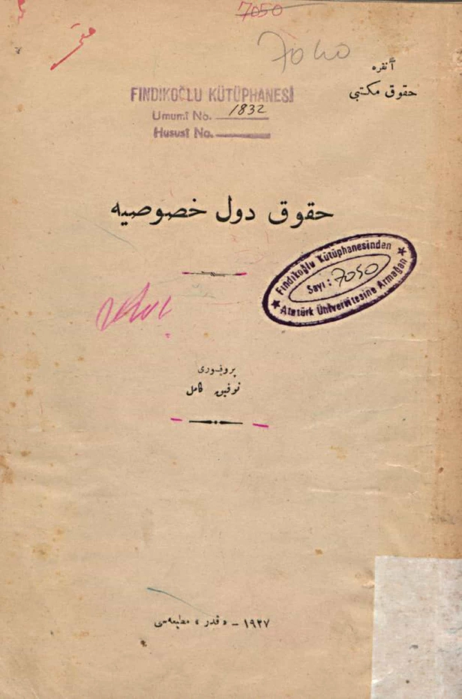Hukuk-i Düvel-i Husûsiye