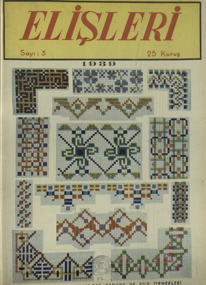 Elişleri 1938-1941,1944,1946-1950 TEM,KASIM;MART,EKİM;MART,AĞU;NİSAN;MART C.. S.1-23 Sayı 3 (1956 SB 550)