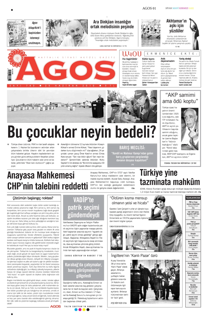 Agos Gazetesi - 25.6.2010