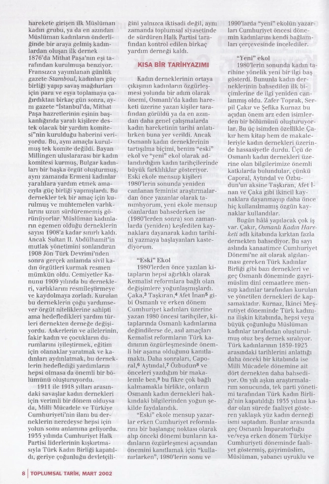 Toplumsal Tarih Dergisi - 1.3.2002