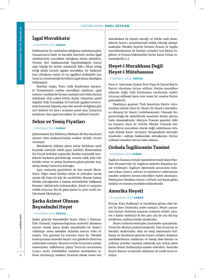 Toplumsal Tarih Dergisi - 1.6.2019