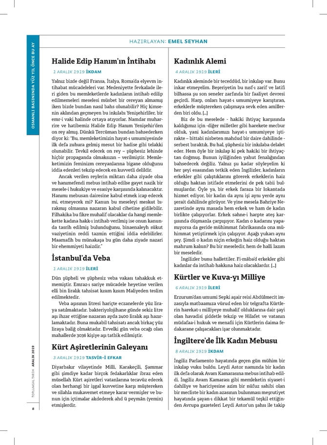 Toplumsal Tarih Dergisi - 1.12.2019