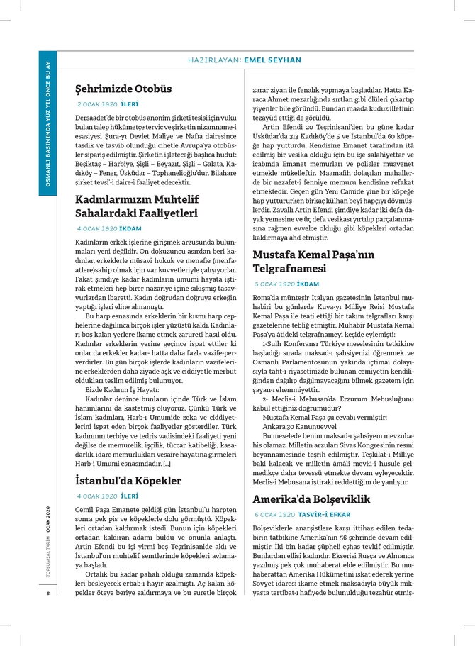 Toplumsal Tarih Dergisi - 1.1.2020