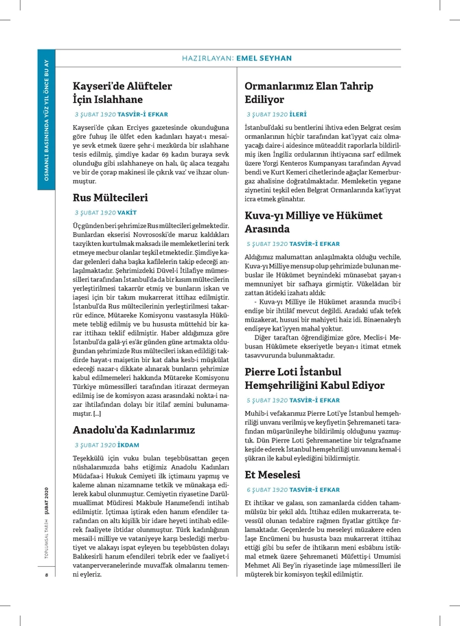Toplumsal Tarih Dergisi - 1.2.2020