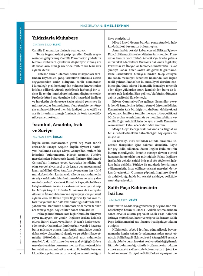 Toplumsal Tarih Dergisi - 1.4.2020