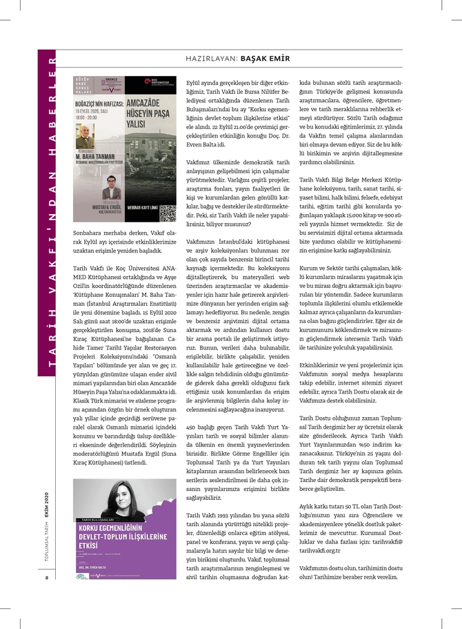 Toplumsal Tarih Dergisi - 1.10.2020