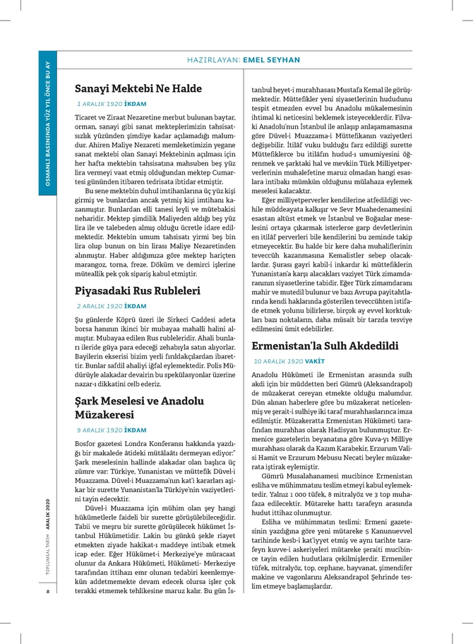 Toplumsal Tarih Dergisi - 1.12.2020