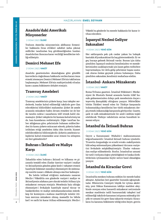 Toplumsal Tarih Dergisi - 1.1.2021