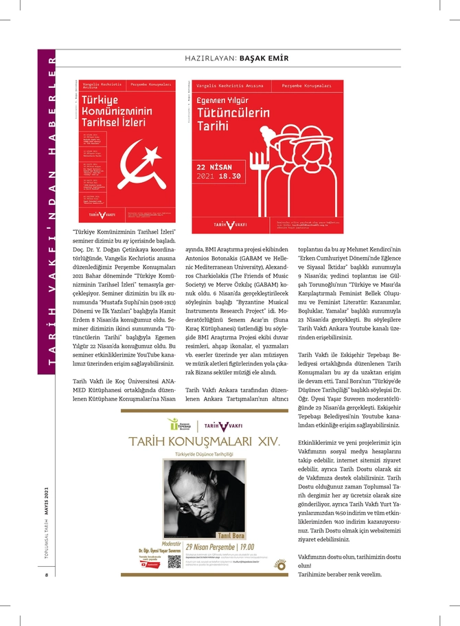Toplumsal Tarih Dergisi - 1.5.2021
