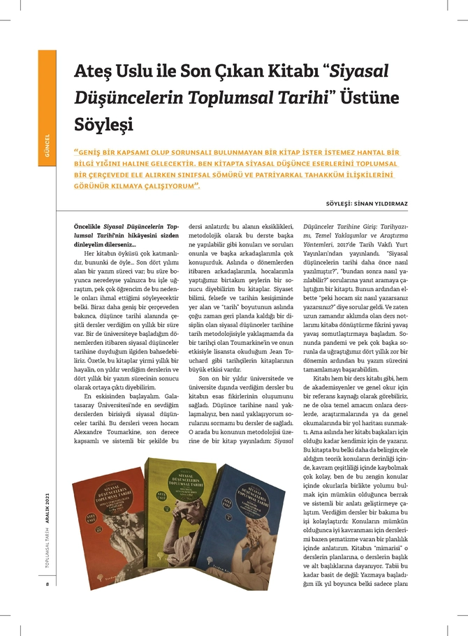 Toplumsal Tarih Dergisi - 1.12.2021