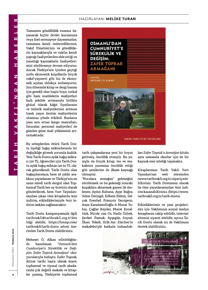 Toplumsal Tarih Dergisi - 1.7.2022