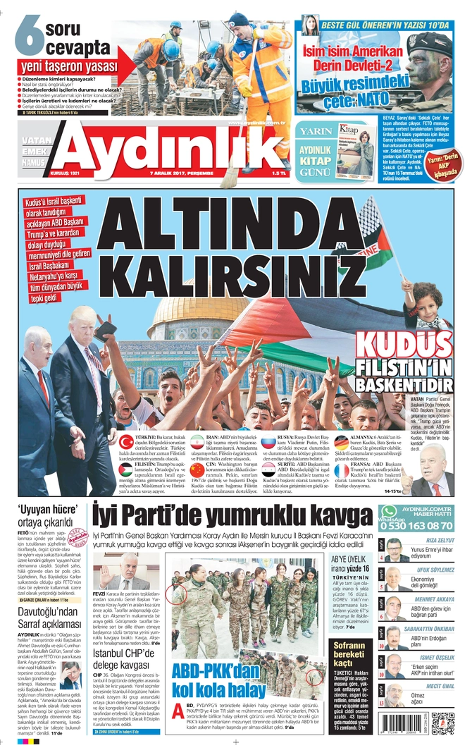 Aydınlık Gazetesi - 07.12.2017