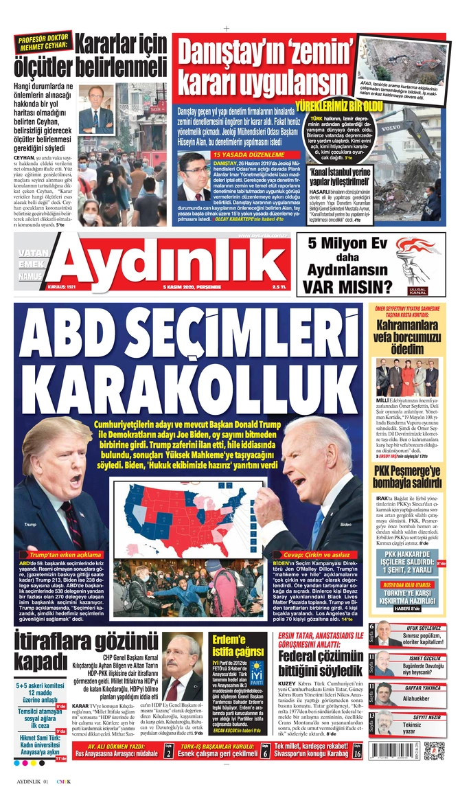 Aydınlık Gazetesi - 05.11.2020