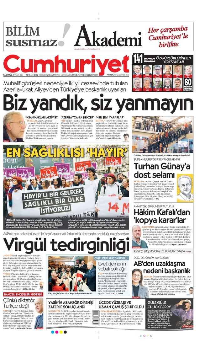 Cumhuriyet - 20 Mart 2017